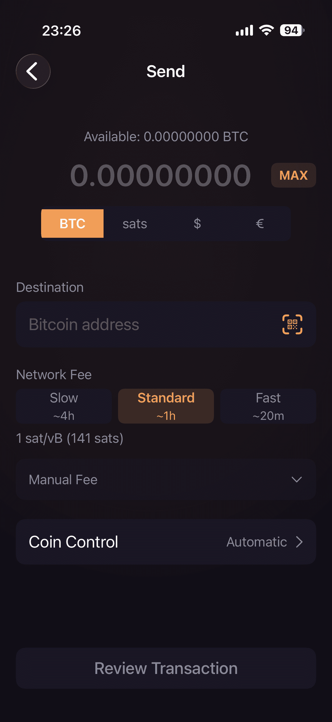 Send Bitcoin